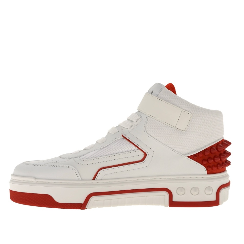 Christian Louboutin Astrolubi Mid Top Sneakers White Leather Size 9 US N… - Picture 6 of 7
